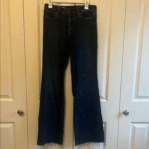Elegant Midnight Blue Flare Jeans